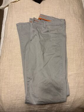 Light Gray Casual Chino Pants